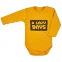 Smėlinukas ilgomis rankovėmis "LAZY DAYS", geltonas